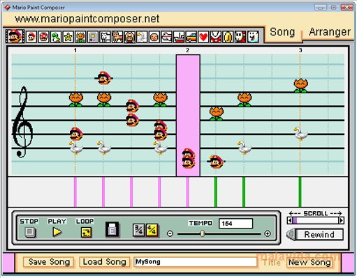 Play Mario Paint Composer Online No Download